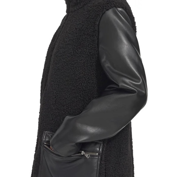 Andrew Marc Women's Bouclé Mixed Media Coat Medium - Picture 3 of 13